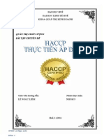 Bài Tập Chuyên Đề HACCP