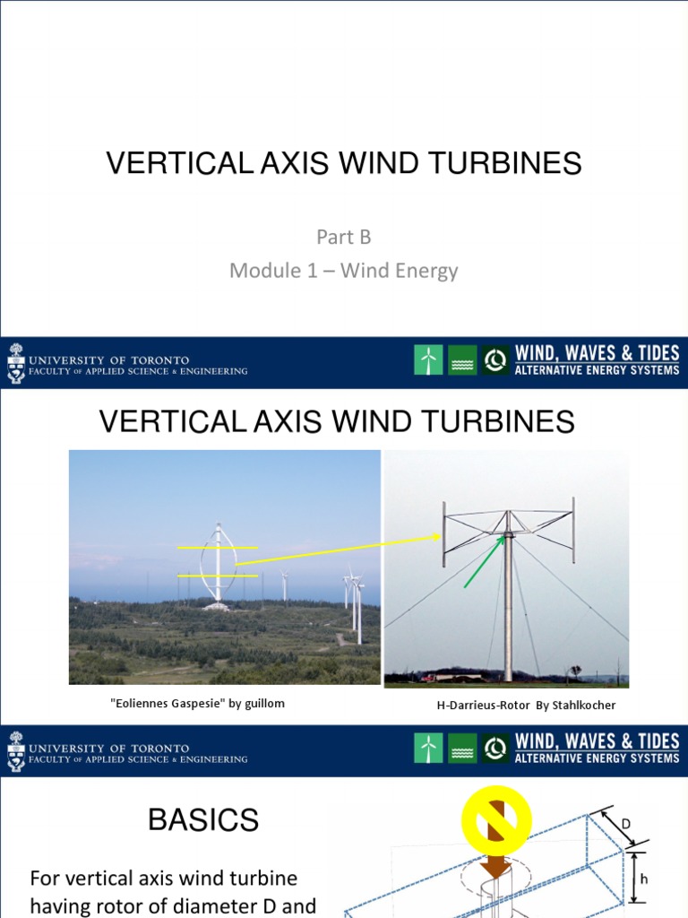 Vertical Axis Wind Turbines Basics | PDF | Science & Mathematics