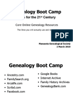 New Tools For 21st Century Genealogy