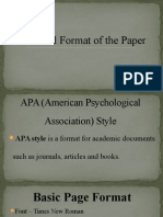 Technical Format of The Paper
