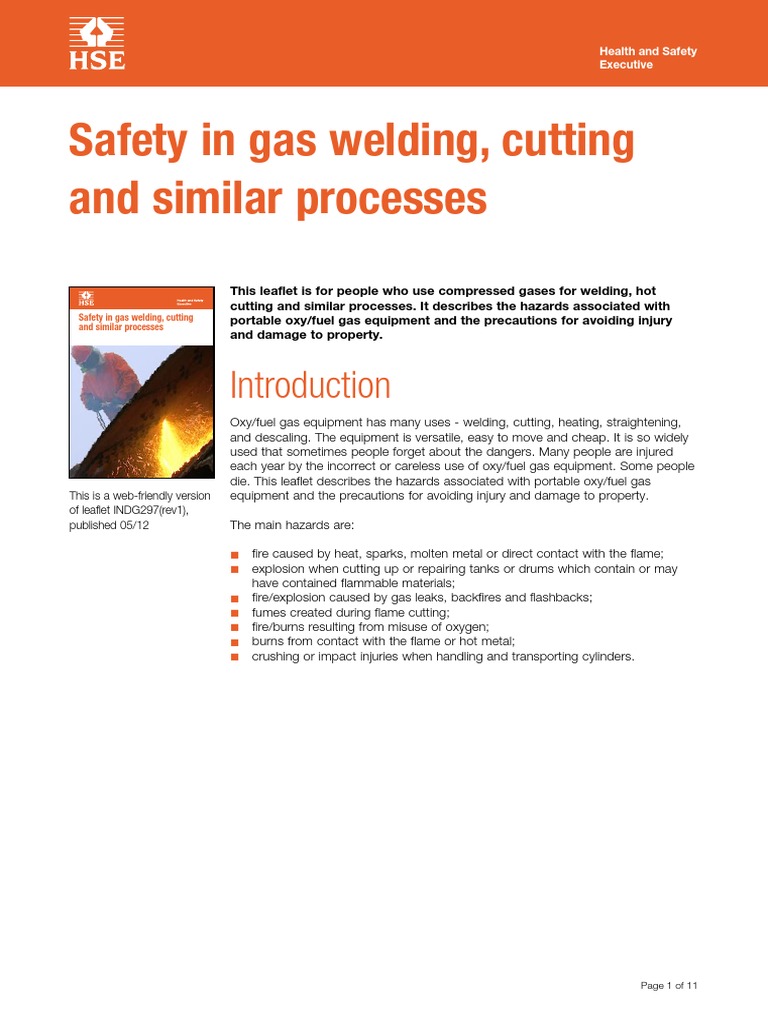 safety in gas welding & cutting process.pdf Chemical Substances