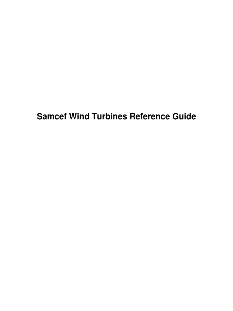 Samtec Wind Turbines Reference | Download Free PDF | Command Line ...