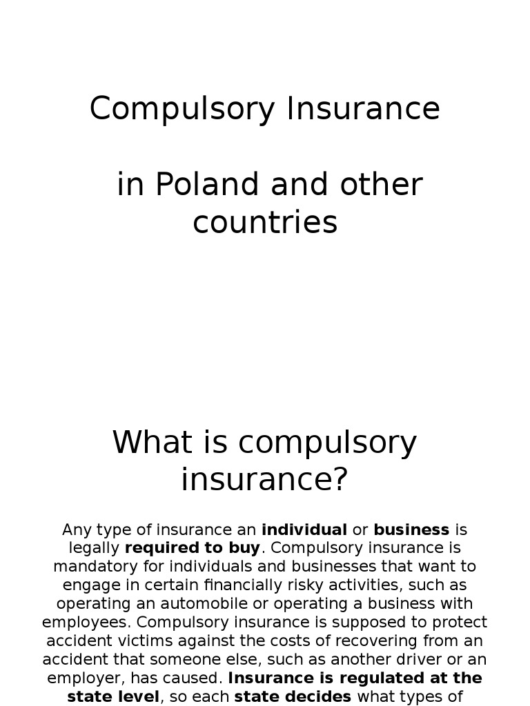 Compulsory Insurance.pptx Liability Insurance Insurance