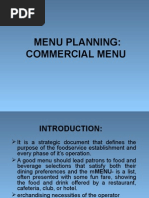 Menu Planning