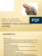 Penyakit Paru Obstruktif Kronik: Dessy, C4, 10-2010-081 Blok 18 - Sistem Respirasi 2