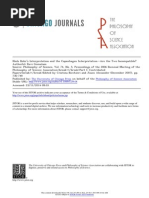 Niels Bohr’s Interpretation and the Copenhagen Interpretation—Are the Two Incompatible