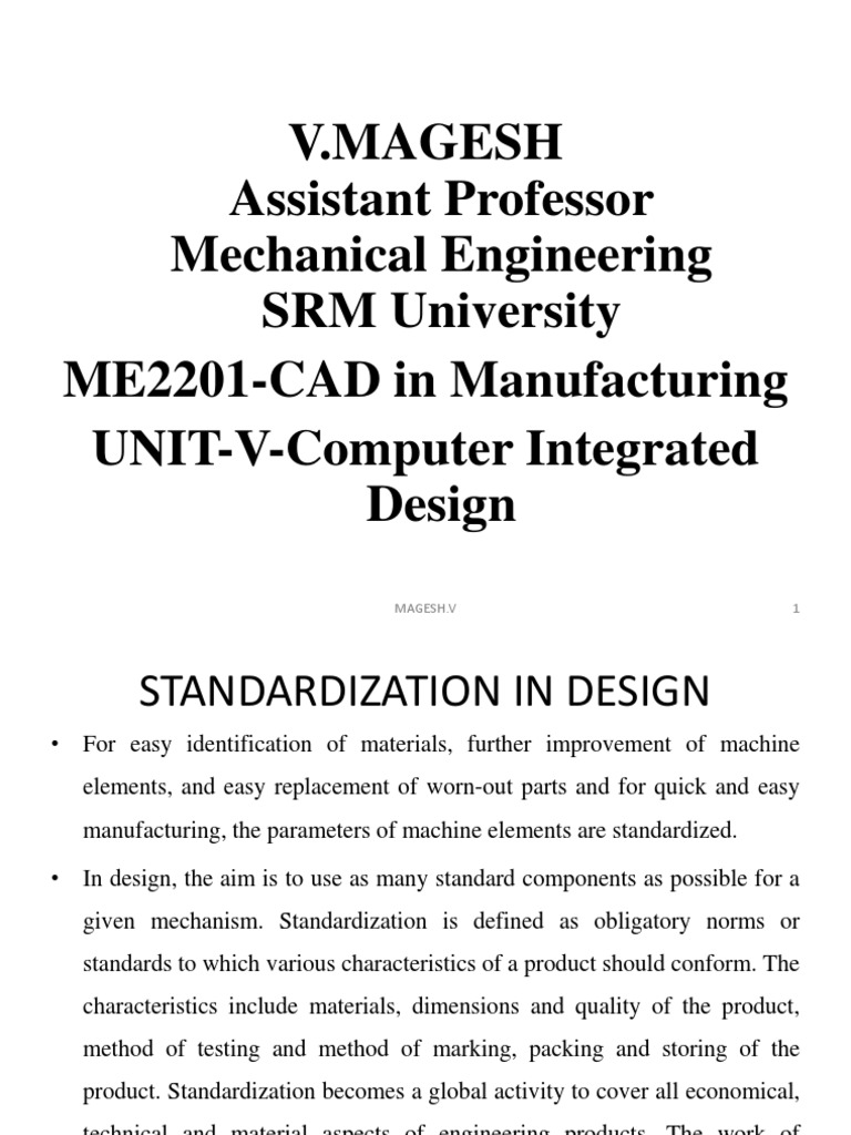 Standard and Interchange PDF Standardization Machining