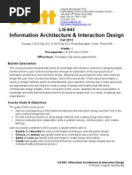 Interaction Design Syllabus Pratt