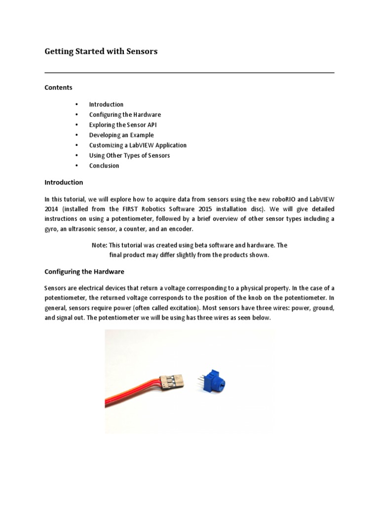 NI Sensor Integration Guide | PDF | Sensor | Digital Technology