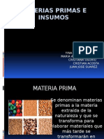 Materias Primas e Insumos