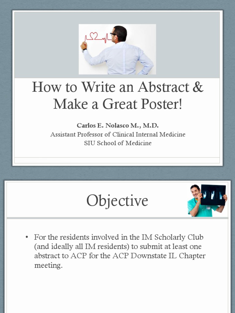 How To Write An Abstract Make A Great Poster Compressed | PDF ...