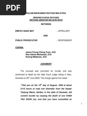 Empati Anak Mat Case Law Pdf Confession Law Evidence