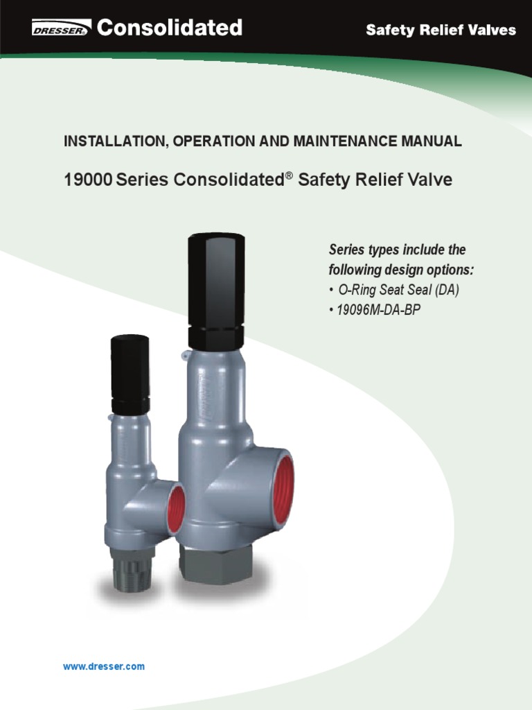 Consolidated Safety Valve 19110 Valve Pressure