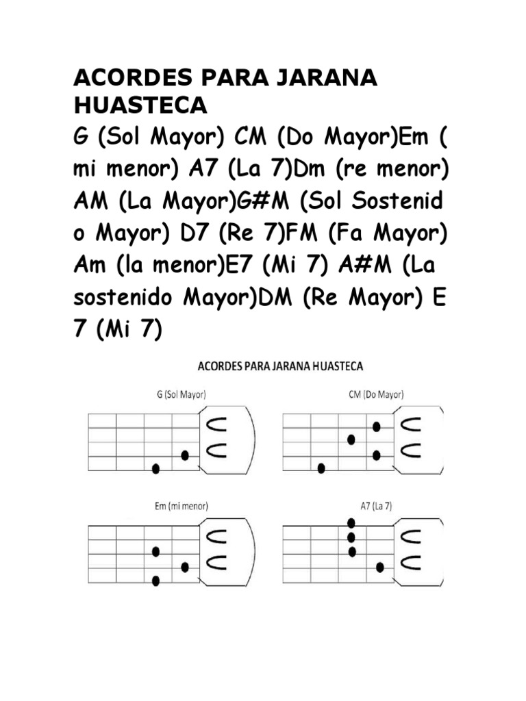 Acordes Para Jarana Huasteca