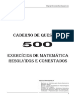 500 Questões Matemática - Professor Joselias