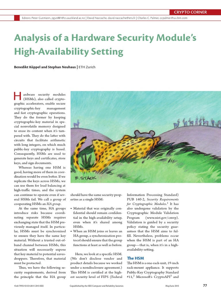 Analysis of A Hardware Security Module's | PDF | Cryptography ...