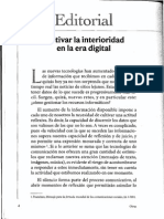 Cultivar La Interioridad en La Era Digital Búsquedas