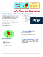 Teacher Newsletter-2 2015