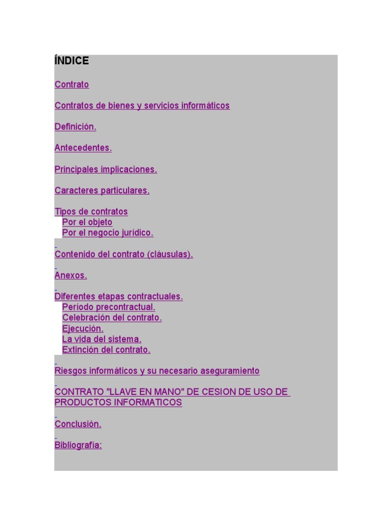 Clasificacion de Los Contratos Informaticos