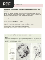 Sobre Artes e Artistas