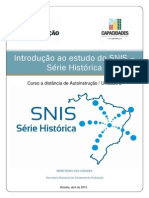 Introdução ao Estudo do SNIS - Série Histórica Autoinstrução