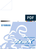 Yamaha Aerox 50 Owners Manual