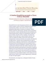 A Justiça Brasileira Perante a Nova Ordem Mundial