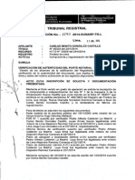 Sunarp Autenticidad y Fabrica 1290 2014 Sunarp TR L