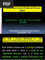 Aula Saude Do Idoso e Do Homem 6º Ano