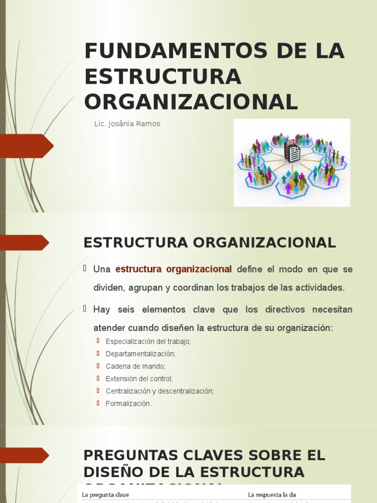 Fundamentos de la Estructura Organizacional | PDF | Toma de decisiones ...