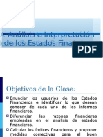 Analisis e Interpretacion de Los Estados Financieros