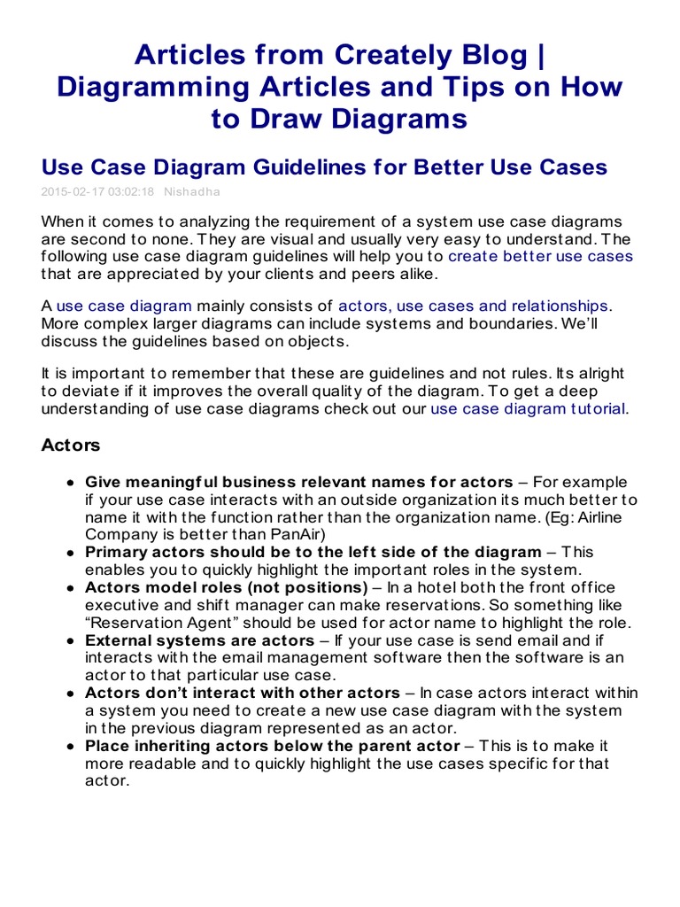 Creately Blog - Diagramming Articles and Tips On How To Draw Diagrams