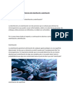 Diferencia Entre Desinfección y Esterilización PDF