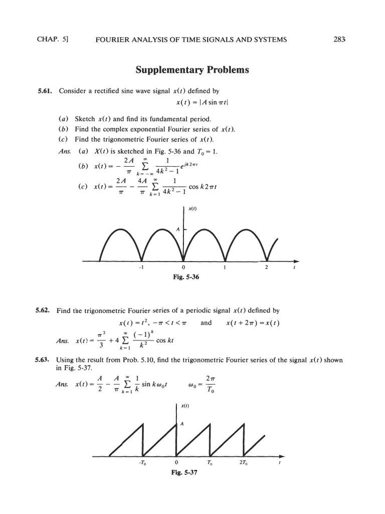 Fourier Analysis of Time Signals | PDF | Trigonometric Functions ...