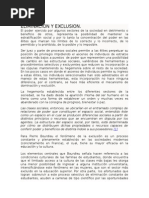 Eliminacion y Exclusion - Bourdieu