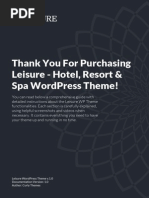 Leisure Documentation