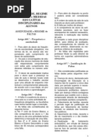 Assiduidade e Regime de Faltas - RI - Colunas