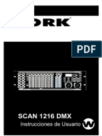 SCAN 1216 DMX Instrucciones de Usuario