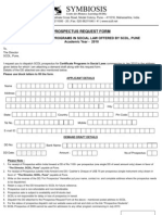 Prospectus Request Form 2009