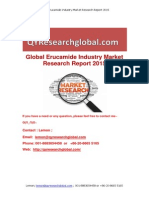 Global Erucamide Industry Market Research Report 2015: Contact: Lemon Phone: 001-8883654458 or +86-20-8665 5165