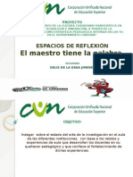 Presentacion Espacios de Reflexion 2015