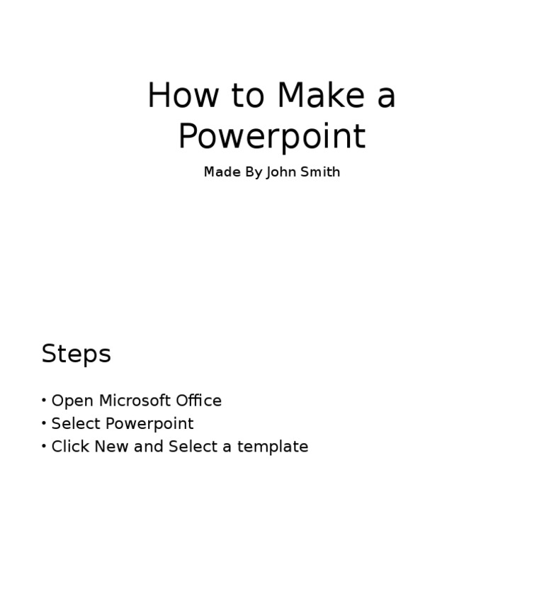 How To Make A Powerpoint | PDF