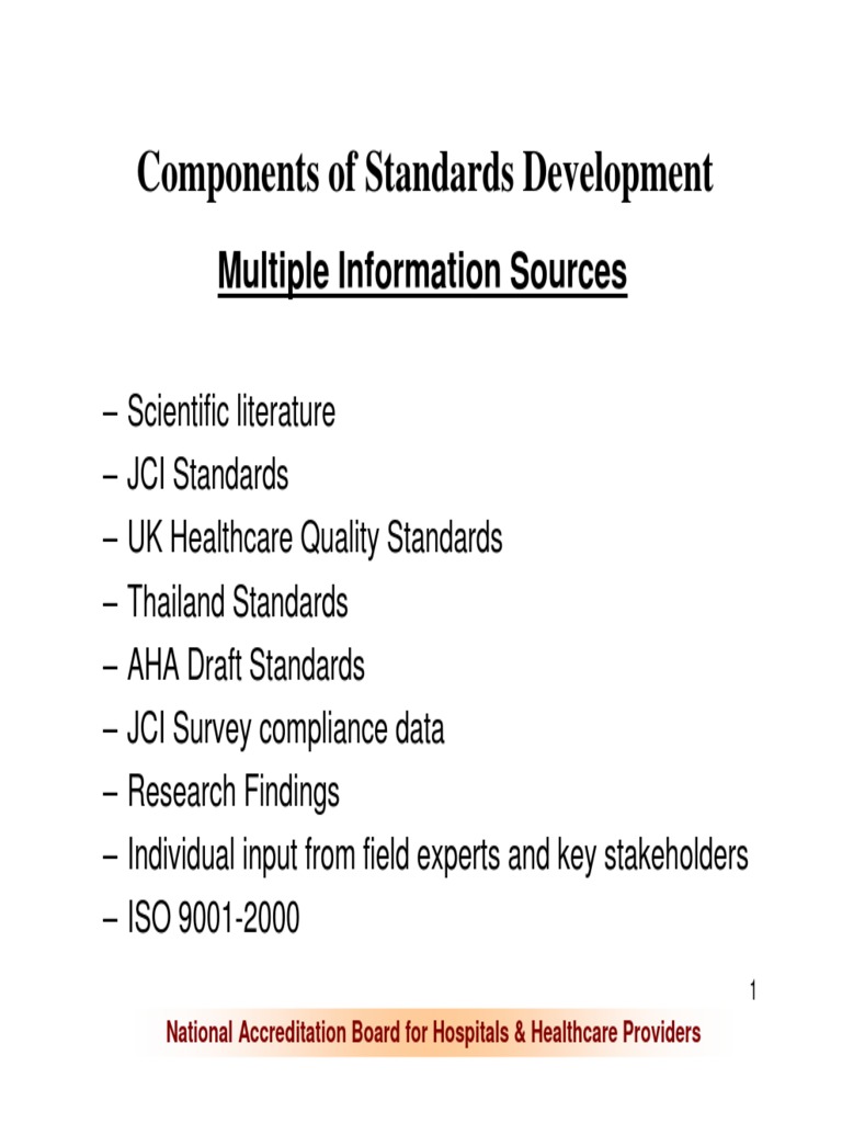 Nabh Standards 2nd Edition Final 2009 PDF Patient Health Professional