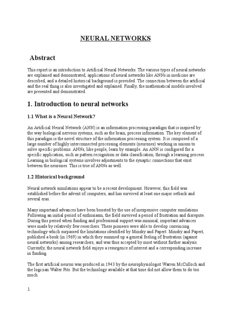 Neural Networks | PDF | Artificial Neural Network | Neuron