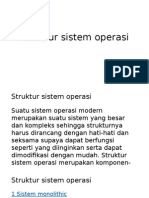 Struktur Sistem Operasi