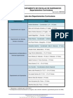 Composição dos Departamentos