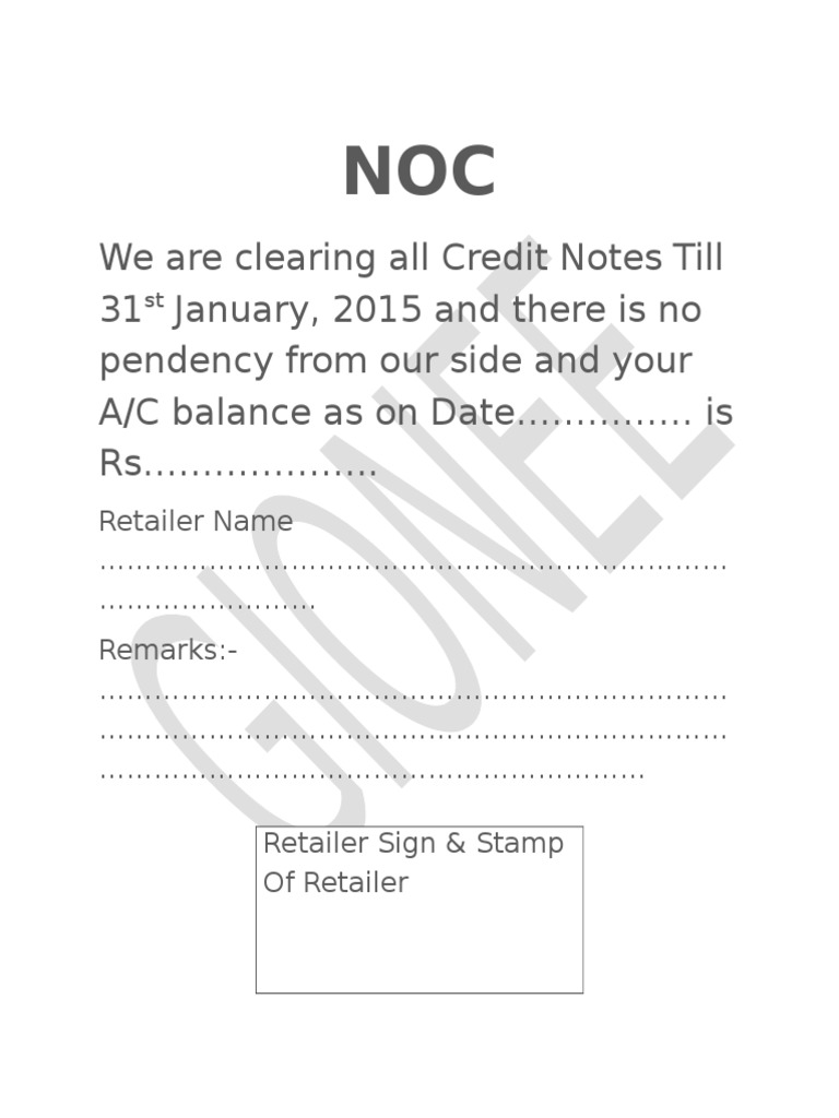 Credit Notes Clearance Confirmation | PDF | Finance & Money Management ...