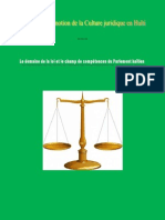 Le domaine de la loi et le champ de compétences du Parlement haïtien