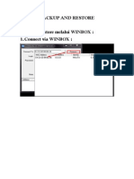 Backup and Restore