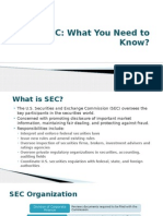 SEC What You Need to Know